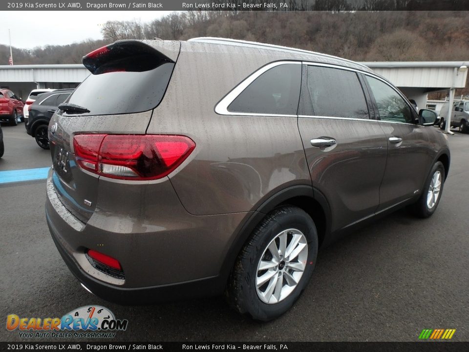 2019 Kia Sorento LX AWD Dragon Brown / Satin Black Photo #5