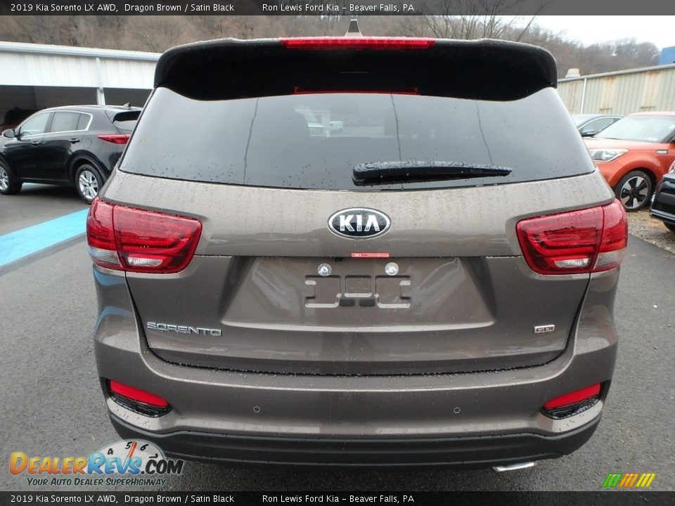 2019 Kia Sorento LX AWD Dragon Brown / Satin Black Photo #6