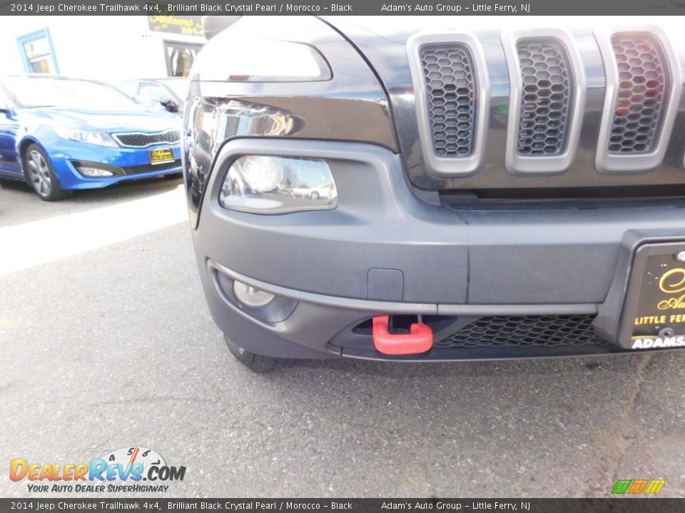 2014 Jeep Cherokee Trailhawk 4x4 Brilliant Black Crystal Pearl / Morocco - Black Photo #34