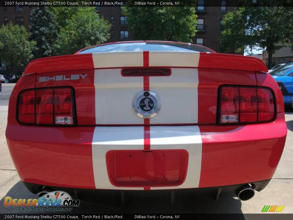 2007 Ford Mustang Shelby GT500 Coupe Torch Red / Black/Red Photo #6