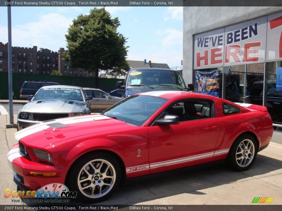2007 Ford Mustang Shelby GT500 Coupe Torch Red / Black/Red Photo #9