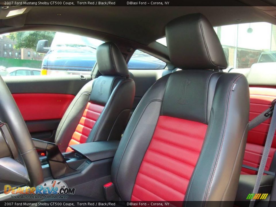 2007 Ford Mustang Shelby GT500 Coupe Torch Red / Black/Red Photo #13
