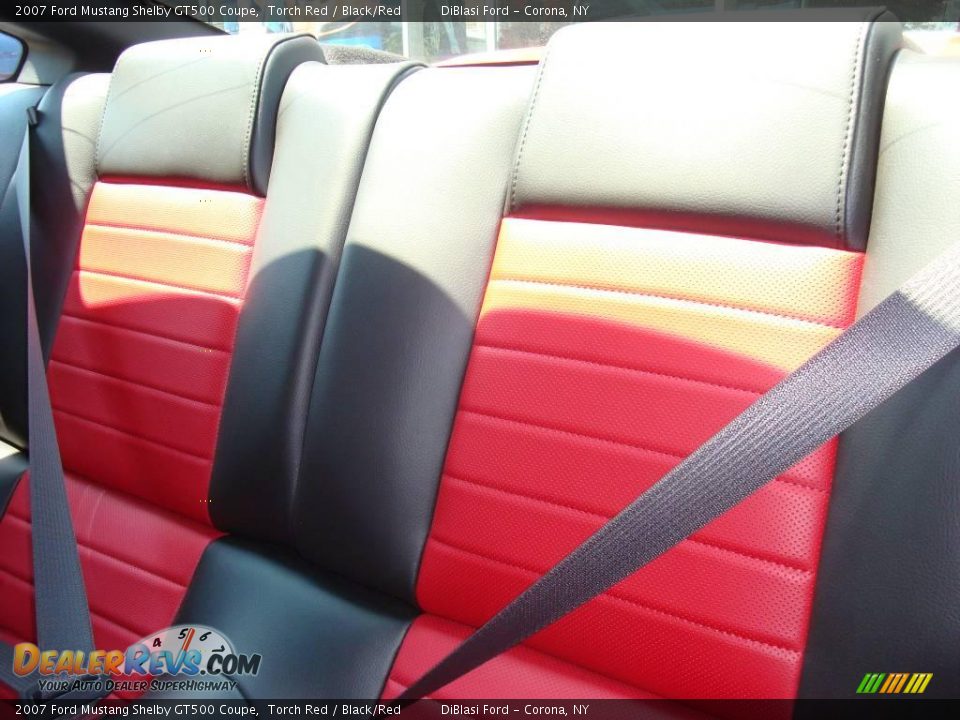 2007 Ford Mustang Shelby GT500 Coupe Torch Red / Black/Red Photo #16