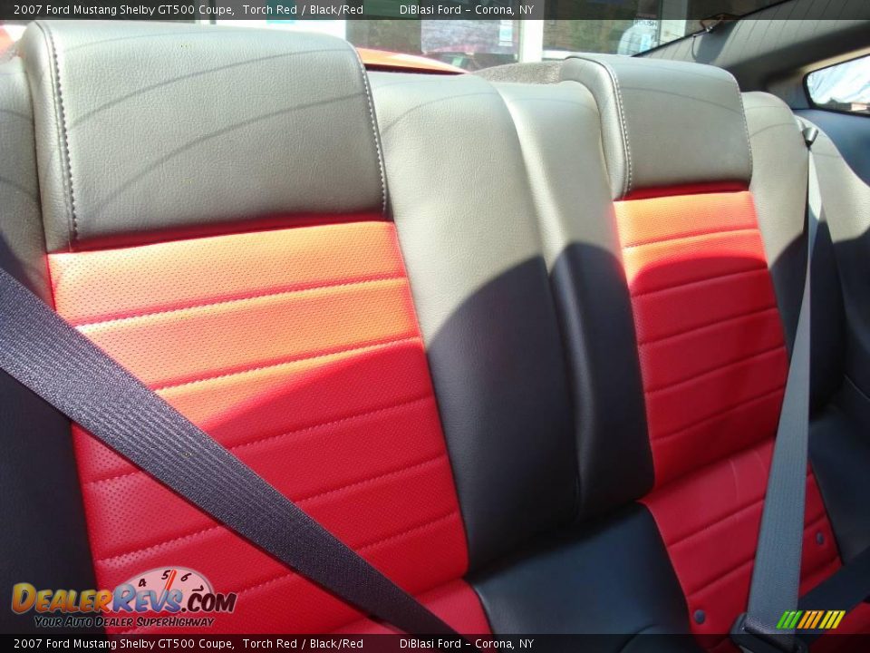 2007 Ford Mustang Shelby GT500 Coupe Torch Red / Black/Red Photo #17