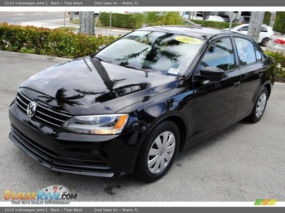 2016 Volkswagen Jetta S Black / Titan Black Photo #4