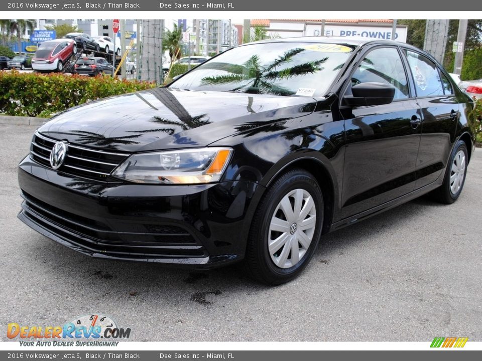 2016 Volkswagen Jetta S Black / Titan Black Photo #5