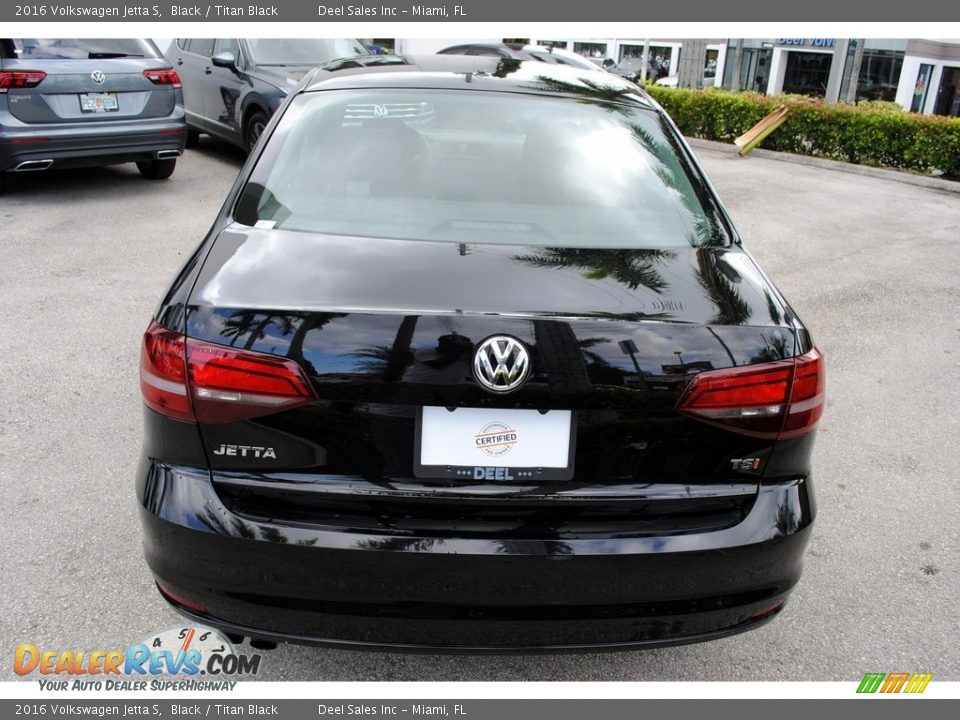 2016 Volkswagen Jetta S Black / Titan Black Photo #8