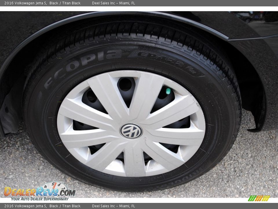 2016 Volkswagen Jetta S Black / Titan Black Photo #10