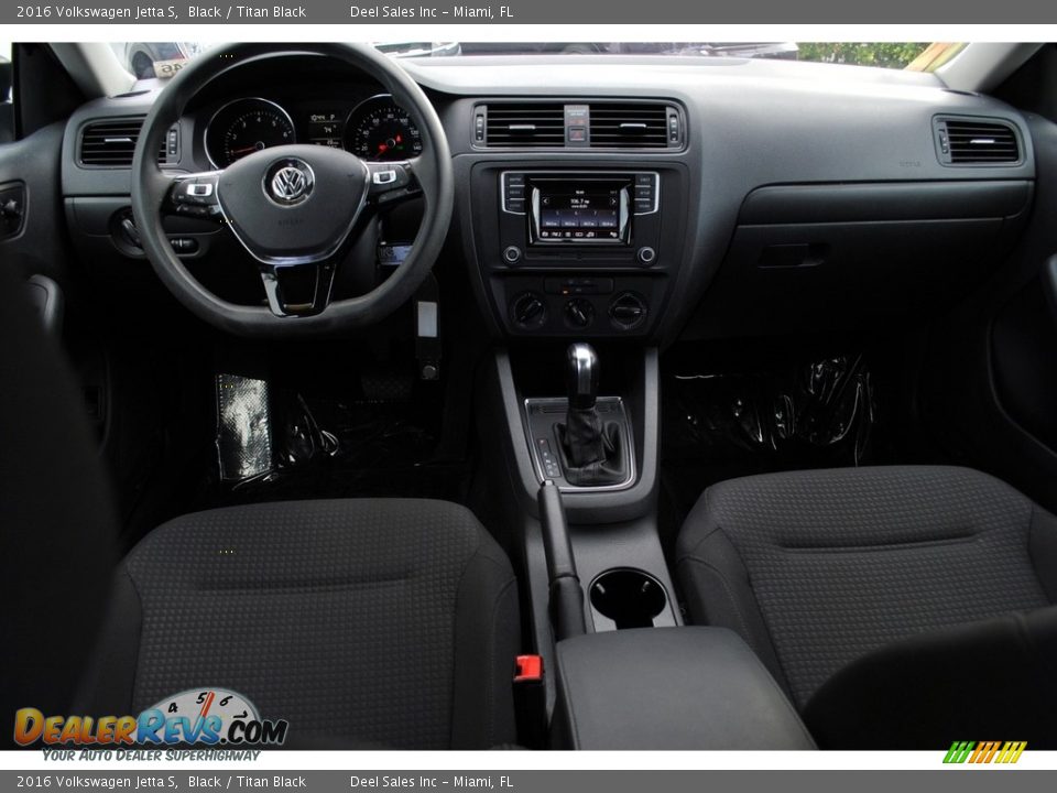 2016 Volkswagen Jetta S Black / Titan Black Photo #12