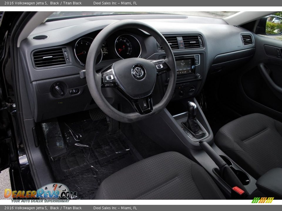 2016 Volkswagen Jetta S Black / Titan Black Photo #15