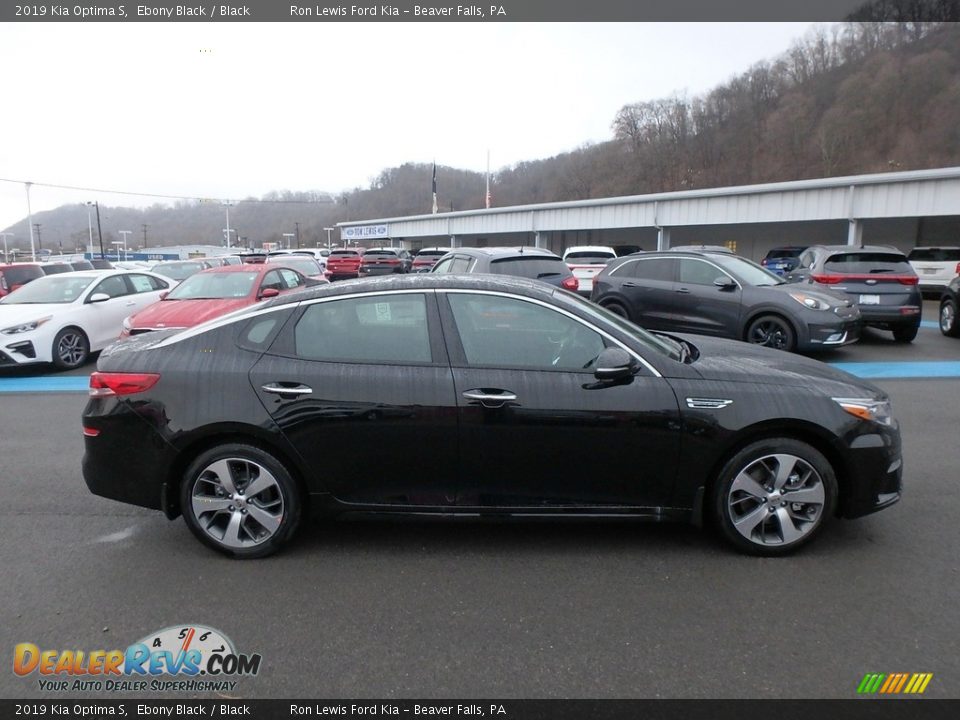 2019 Kia Optima S Ebony Black / Black Photo #4