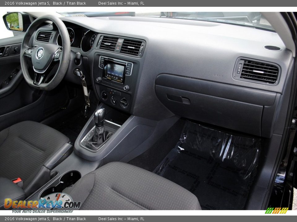 2016 Volkswagen Jetta S Black / Titan Black Photo #17