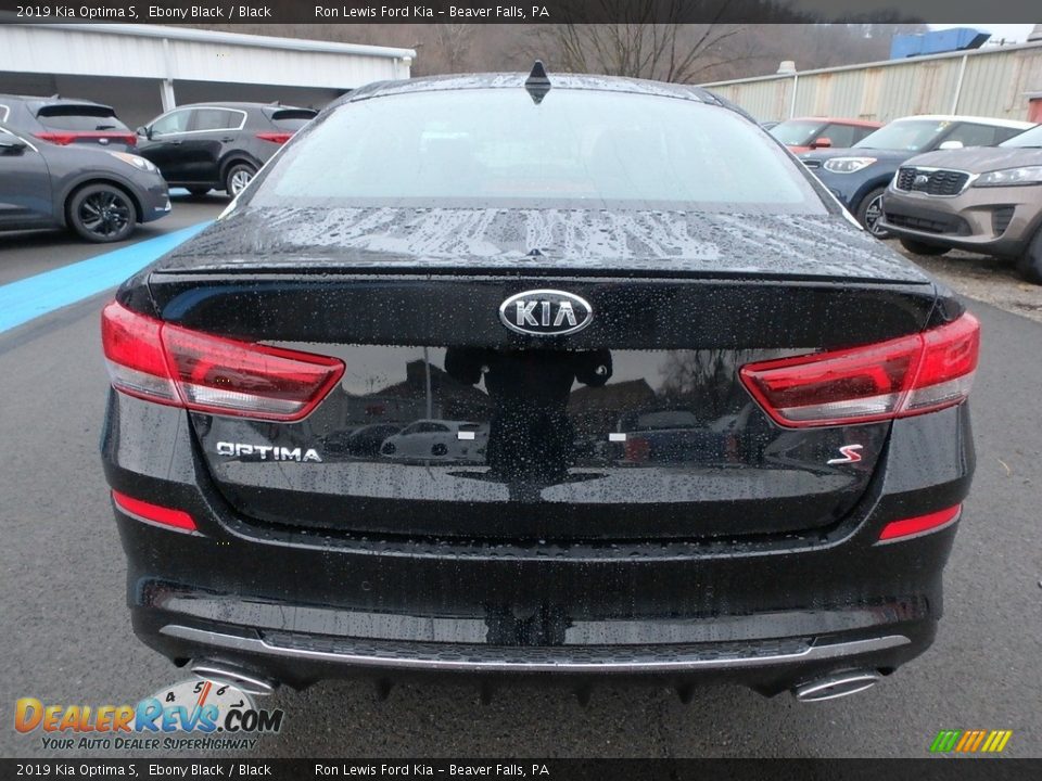 2019 Kia Optima S Ebony Black / Black Photo #6