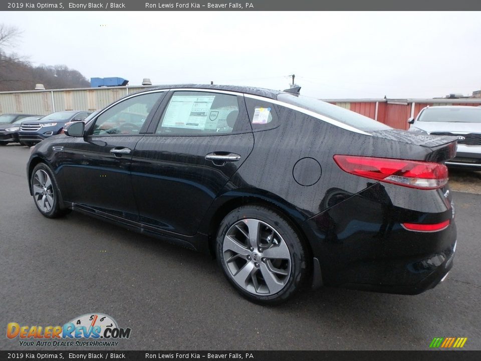 2019 Kia Optima S Ebony Black / Black Photo #7
