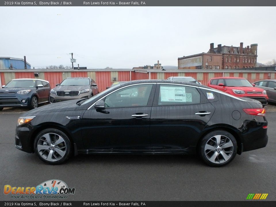 2019 Kia Optima S Ebony Black / Black Photo #8