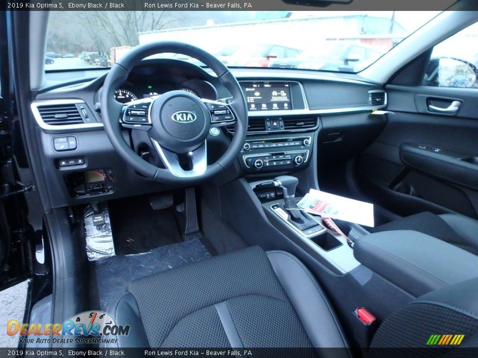 2019 Kia Optima S Ebony Black / Black Photo #12