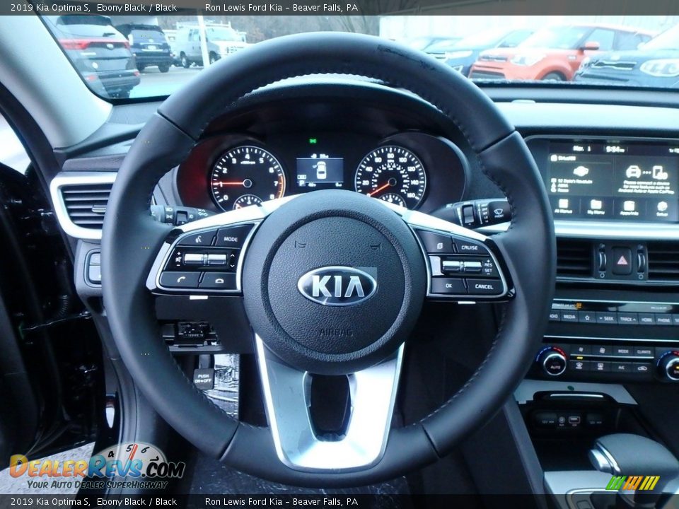 2019 Kia Optima S Ebony Black / Black Photo #18