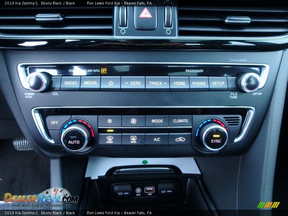 2019 Kia Optima S Ebony Black / Black Photo #19