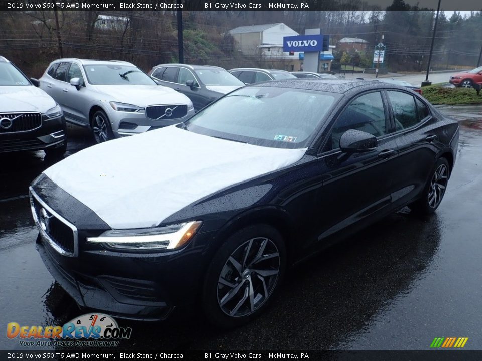 2019 Volvo S60 T6 AWD Momentum Black Stone / Charcoal Photo #5