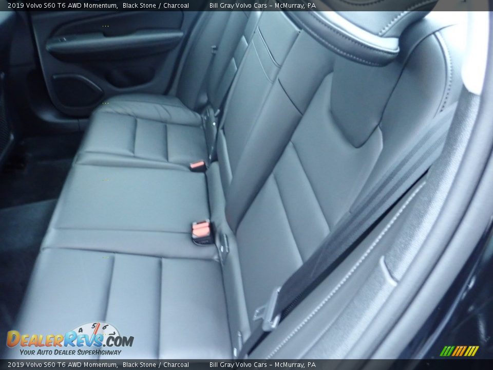 Rear Seat of 2019 Volvo S60 T6 AWD Momentum Photo #8