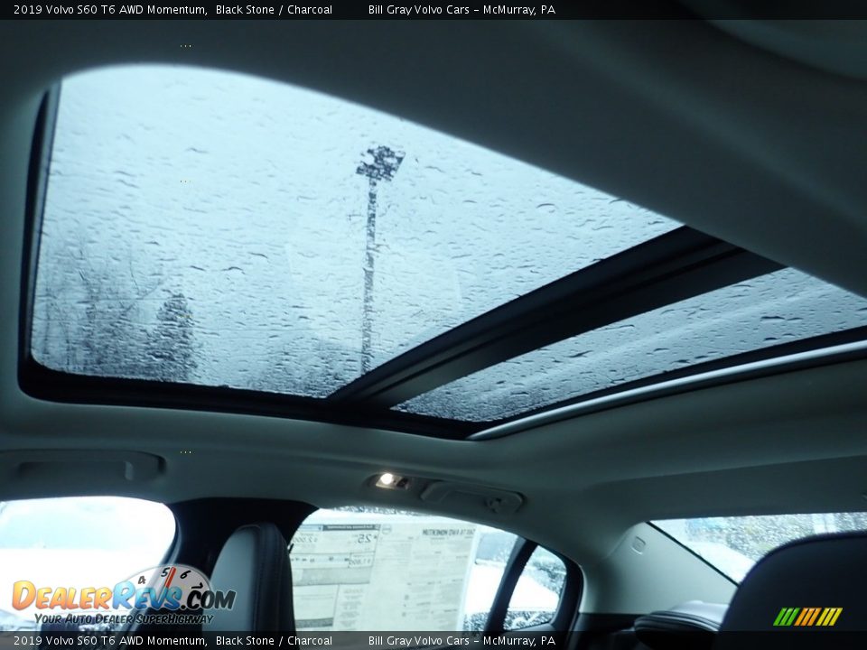 2019 Volvo S60 T6 AWD Momentum Black Stone / Charcoal Photo #12