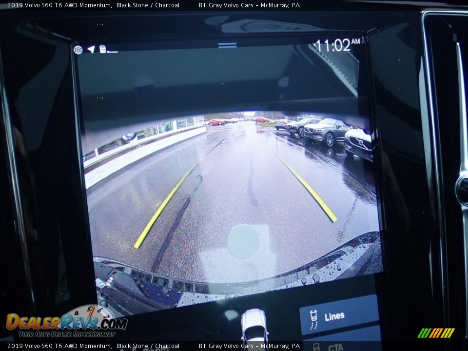 2019 Volvo S60 T6 AWD Momentum Black Stone / Charcoal Photo #15