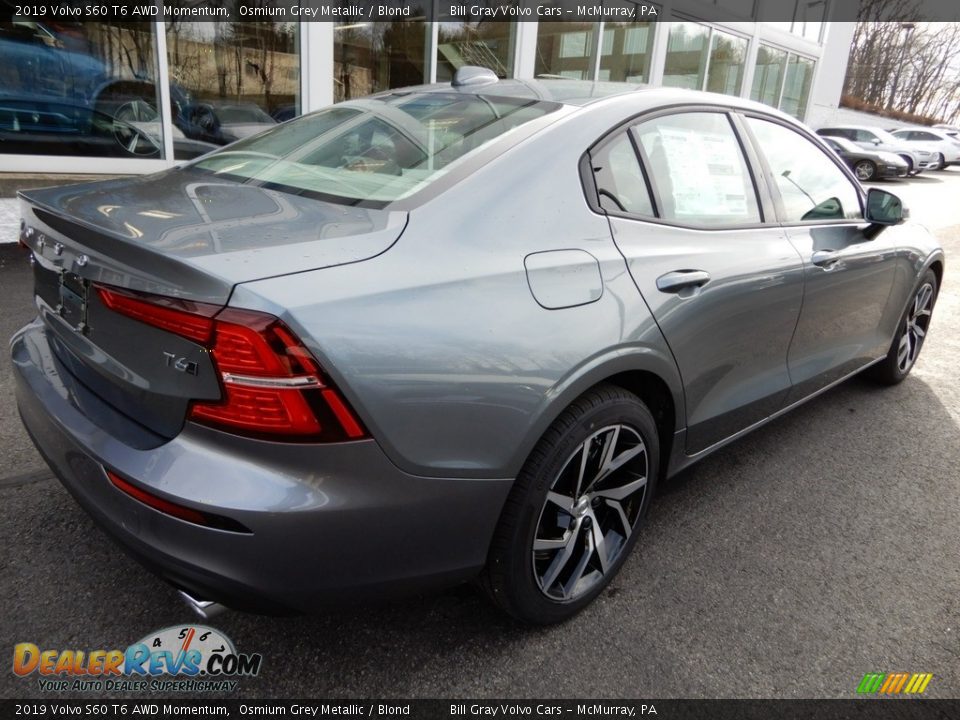 2019 Volvo S60 T6 AWD Momentum Osmium Grey Metallic / Blond Photo #2