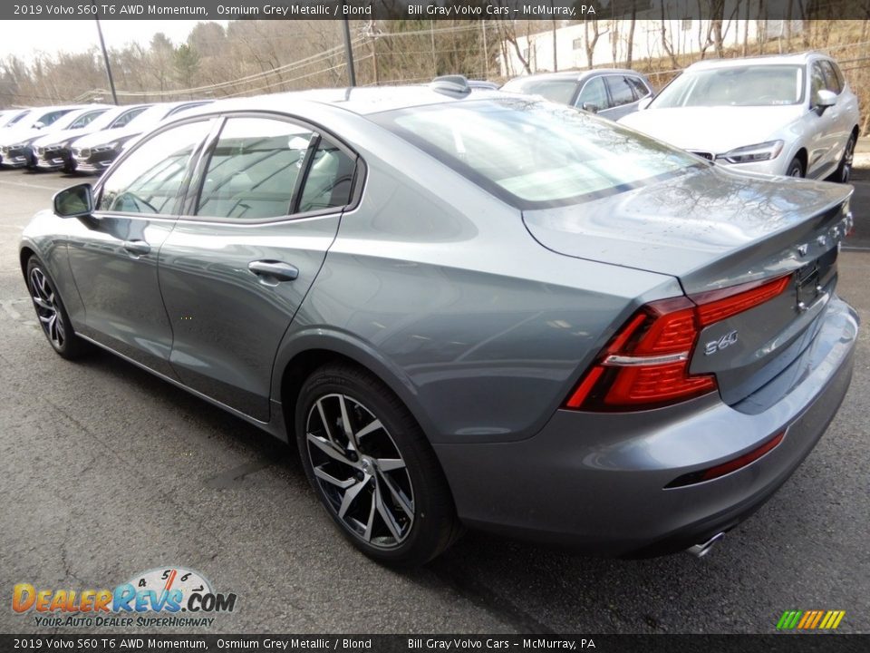 2019 Volvo S60 T6 AWD Momentum Osmium Grey Metallic / Blond Photo #4