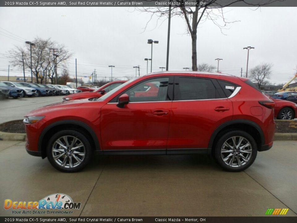 2019 Mazda CX-5 Signature AWD Soul Red Crystal Metallic / Caturra Brown Photo #2