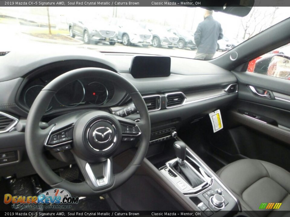 2019 Mazda CX-5 Signature AWD Soul Red Crystal Metallic / Caturra Brown Photo #3