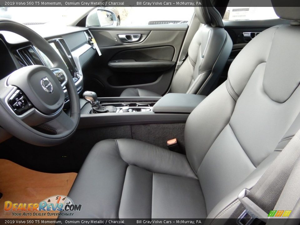 Front Seat of 2019 Volvo S60 T5 Momentum Photo #7