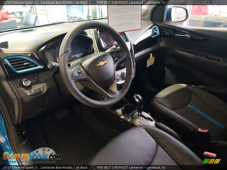 2019 Chevrolet Spark LT Caribbean Blue Metallic / Jet Black Photo #9