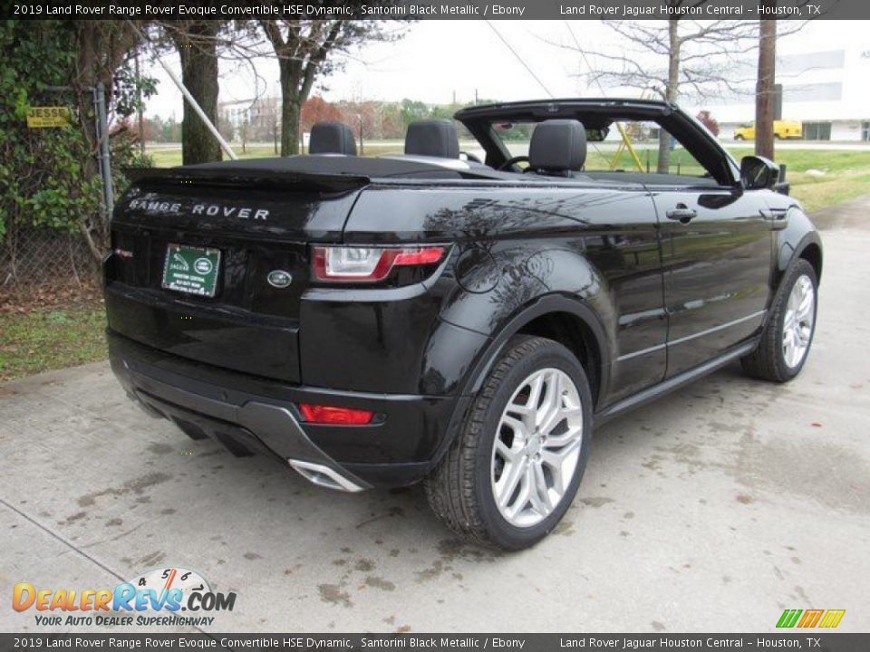 2019 Land Rover Range Rover Evoque Convertible HSE Dynamic Santorini Black Metallic / Ebony Photo #7