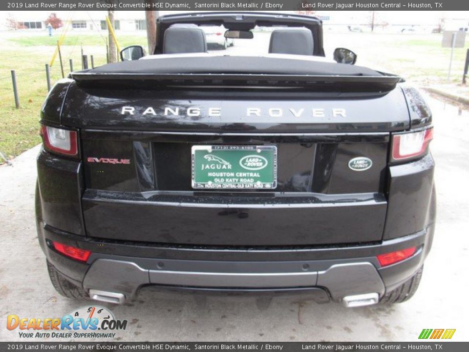 2019 Land Rover Range Rover Evoque Convertible HSE Dynamic Santorini Black Metallic / Ebony Photo #8