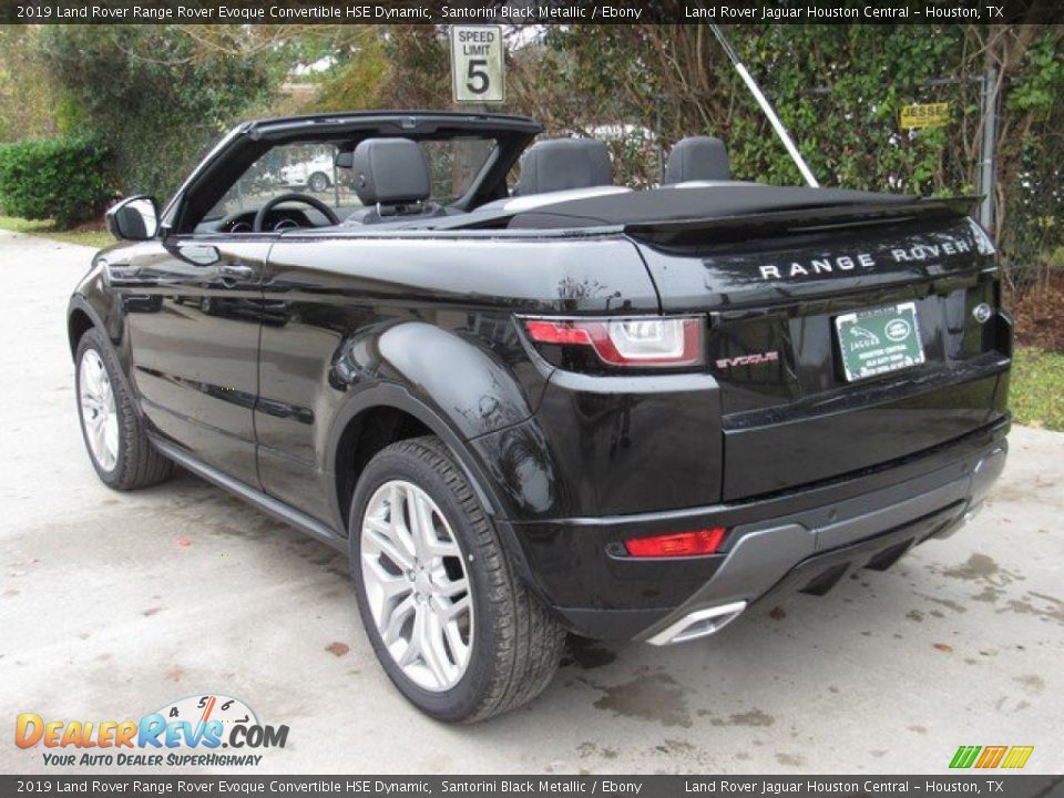 2019 Land Rover Range Rover Evoque Convertible HSE Dynamic Santorini Black Metallic / Ebony Photo #12