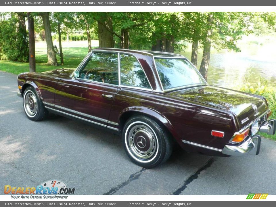 1970 Mercedes-Benz SL Class 280 SL Roadster Dark Red / Black Photo #3