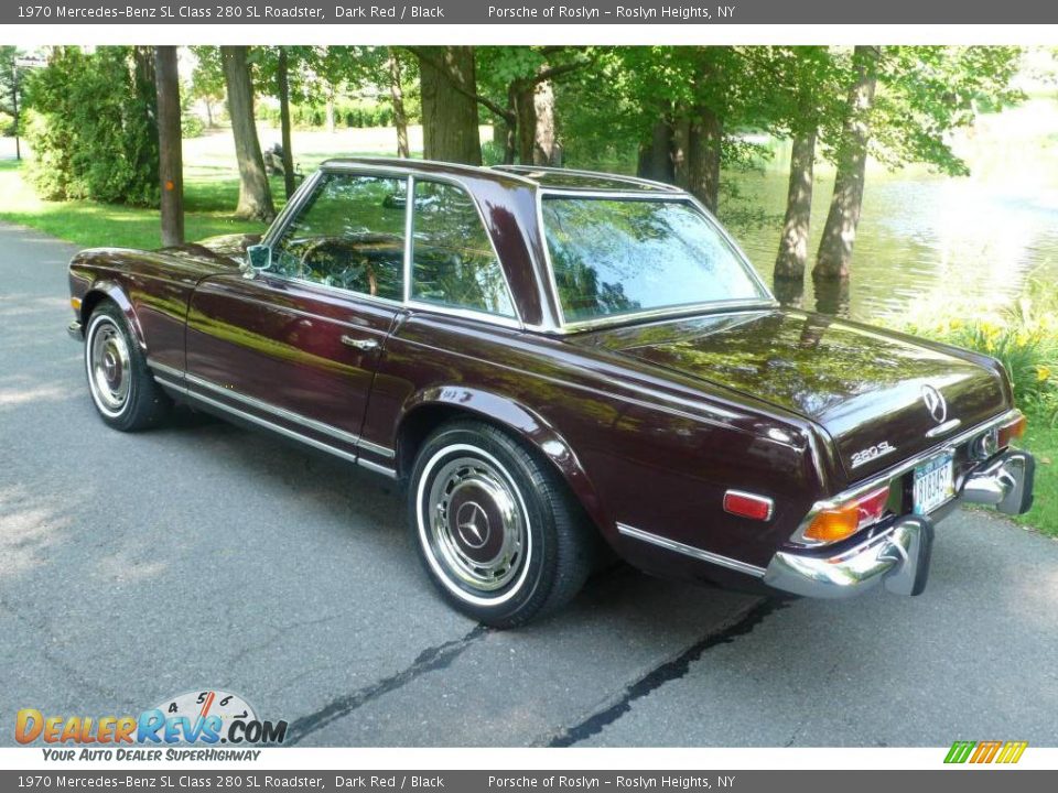 1970 Mercedes-Benz SL Class 280 SL Roadster Dark Red / Black Photo #4