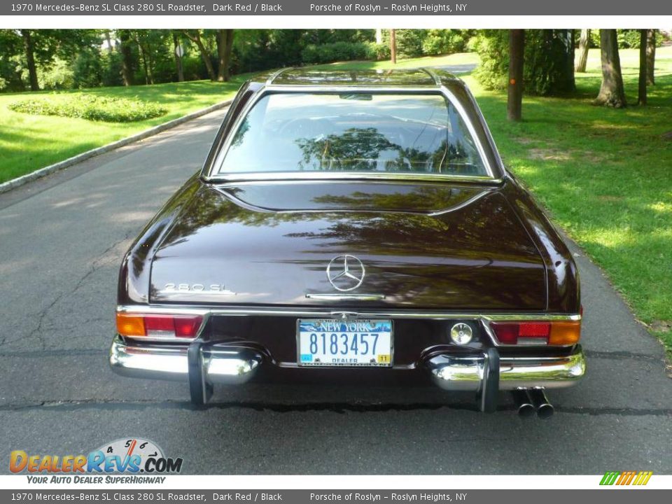 1970 Mercedes-Benz SL Class 280 SL Roadster Dark Red / Black Photo #5