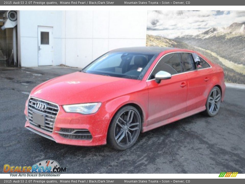 2015 Audi S3 2.0T Prestige quattro Misano Red Pearl / Black/Dark Silver Photo #2