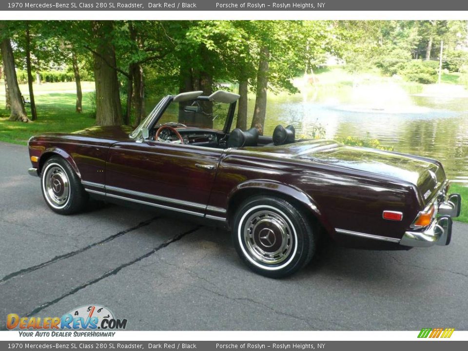 1970 Mercedes-Benz SL Class 280 SL Roadster Dark Red / Black Photo #9