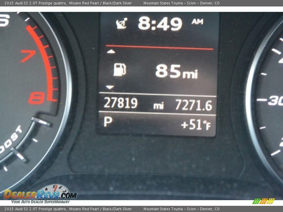 2015 Audi S3 2.0T Prestige quattro Misano Red Pearl / Black/Dark Silver Photo #12