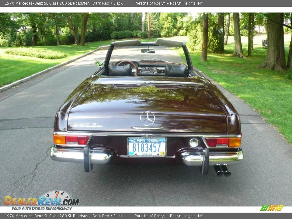 1970 Mercedes-Benz SL Class 280 SL Roadster Dark Red / Black Photo #10