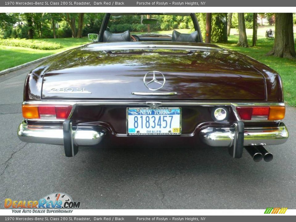 1970 Mercedes-Benz SL Class 280 SL Roadster Dark Red / Black Photo #18