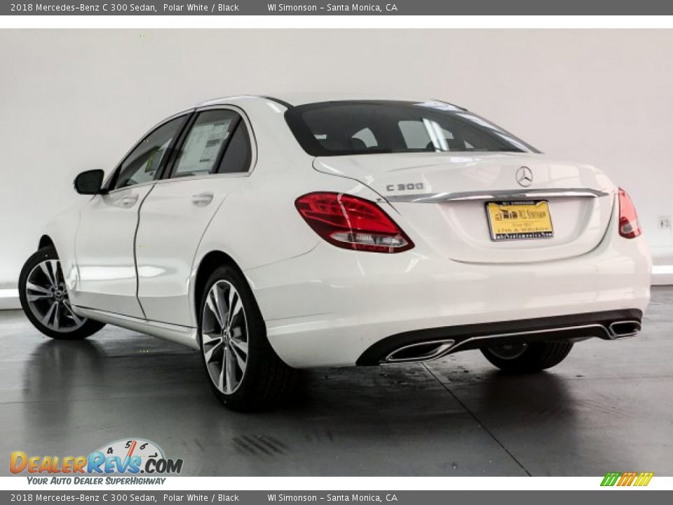 2018 Mercedes-Benz C 300 Sedan Polar White / Black Photo #3