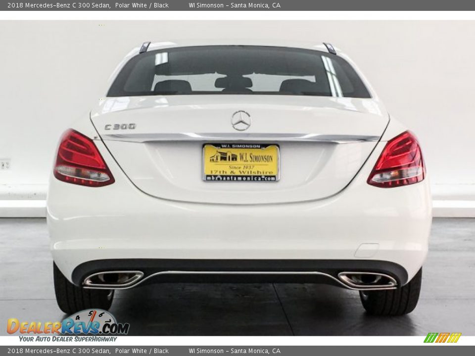 2018 Mercedes-Benz C 300 Sedan Polar White / Black Photo #4