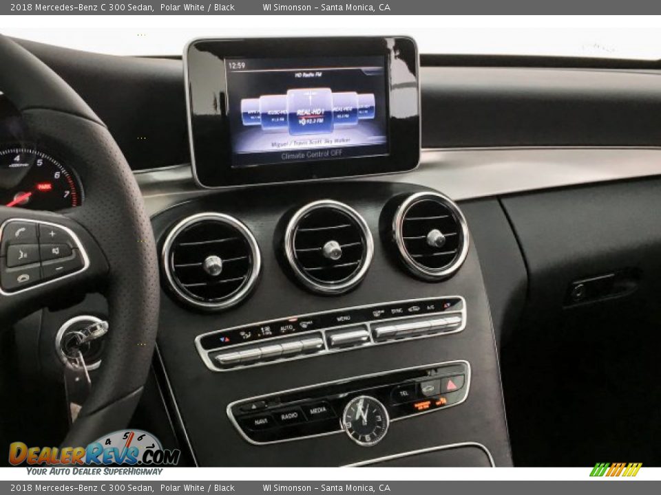 2018 Mercedes-Benz C 300 Sedan Polar White / Black Photo #5