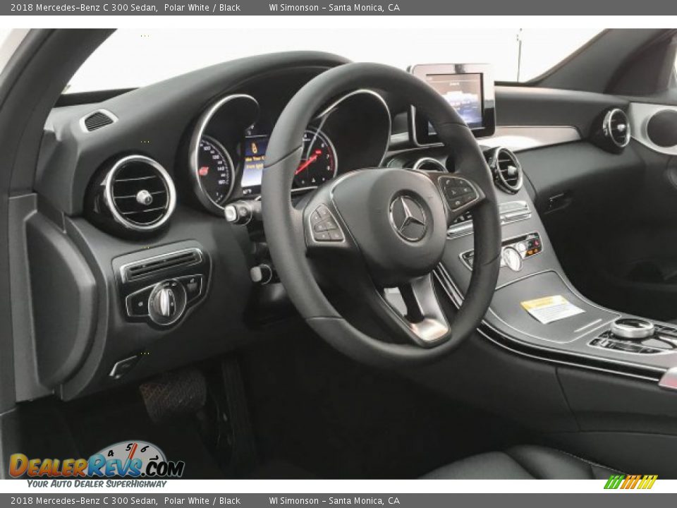 2018 Mercedes-Benz C 300 Sedan Polar White / Black Photo #6