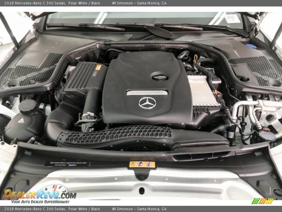 2018 Mercedes-Benz C 300 Sedan Polar White / Black Photo #8