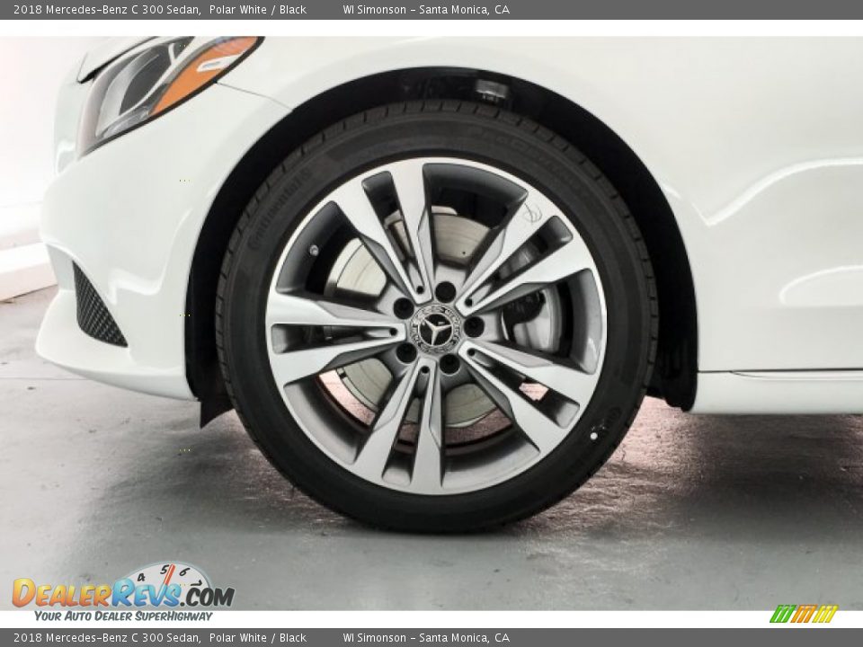 2018 Mercedes-Benz C 300 Sedan Polar White / Black Photo #9