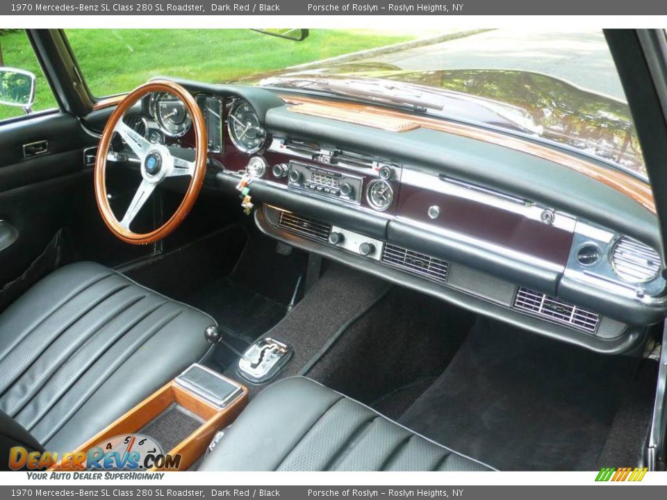 1970 Mercedes-Benz SL Class 280 SL Roadster Dark Red / Black Photo #24